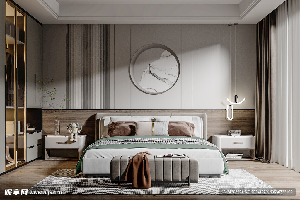 小空间次卧室室内设计现代简约风