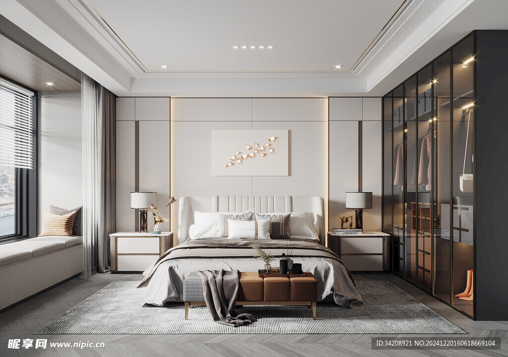 小空间次卧室室内设计现代简约风