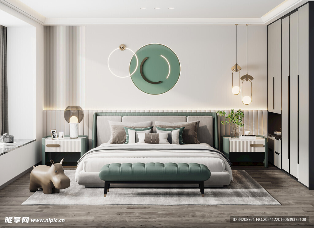 小空间次卧室室内设计现代简约风