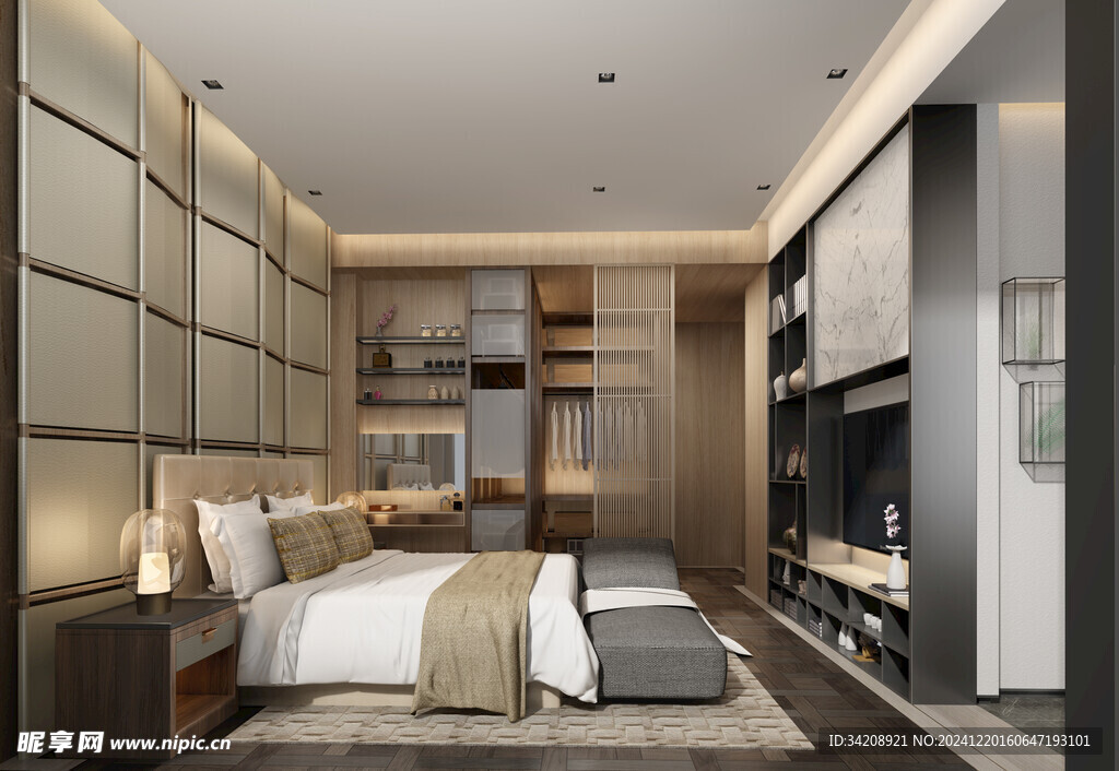 小空间次卧室室内设计现代简约风