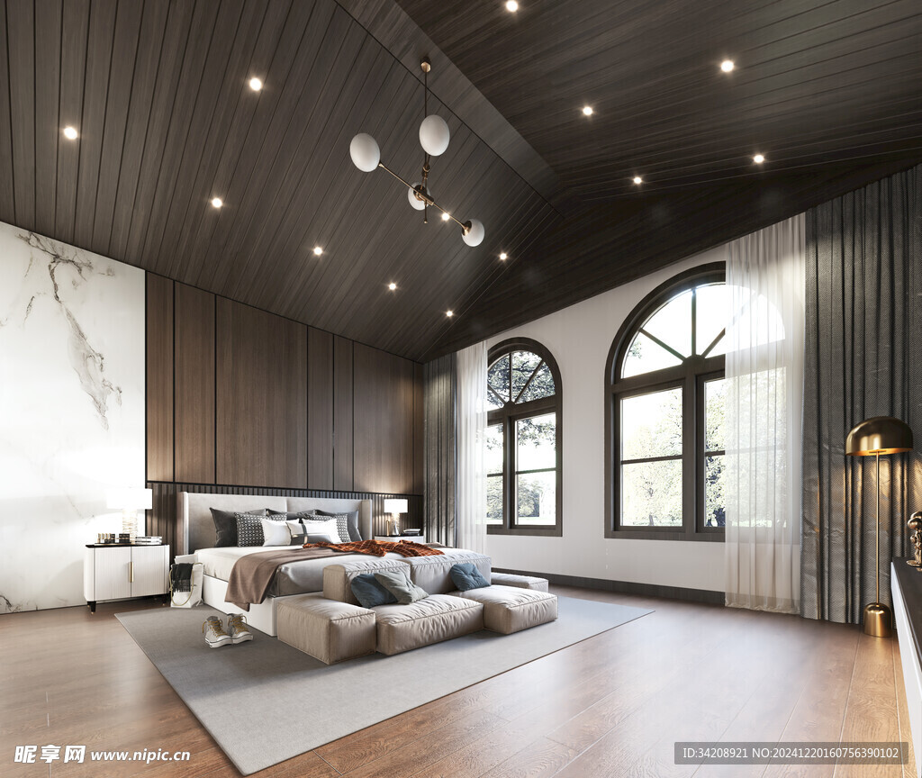 小空间次卧室室内设计现代简约风