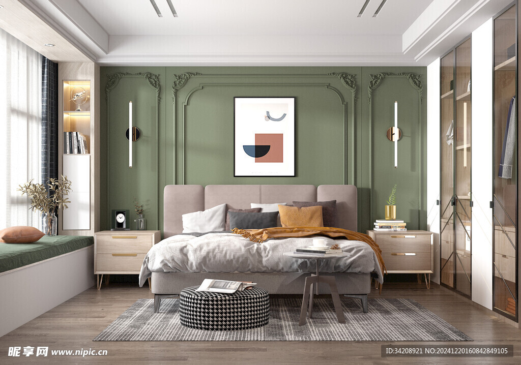 小空间次卧室室内设计现代简约风