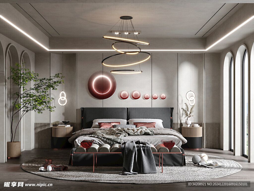 小空间次卧室室内设计现代简约风