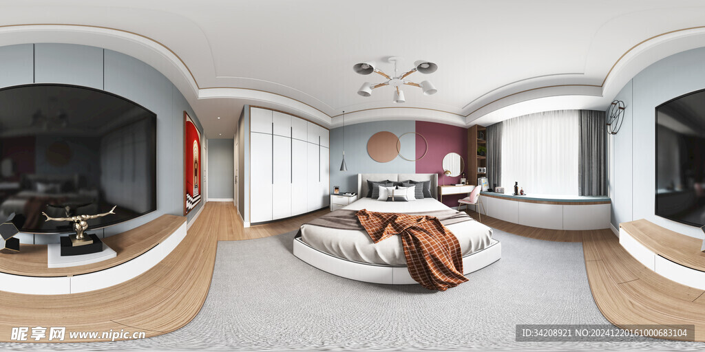 小空间次卧室室内设计现代简约风