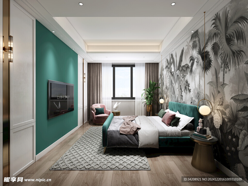 小空间次卧室室内设计现代简约风