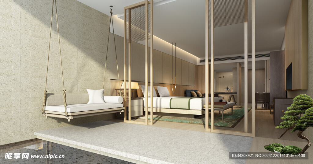 小空间次卧室室内设计现代简约风