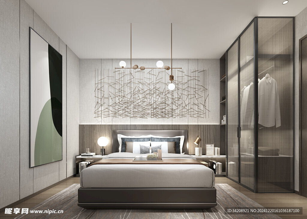 小空间次卧室室内设计现代简约风