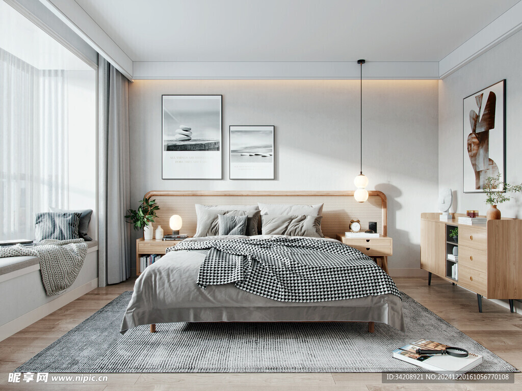 小空间次卧室室内设计现代简约风