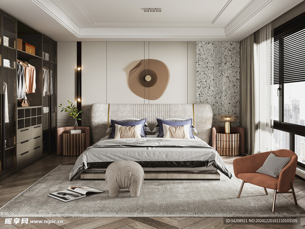 小空间次卧室室内设计现代简约风