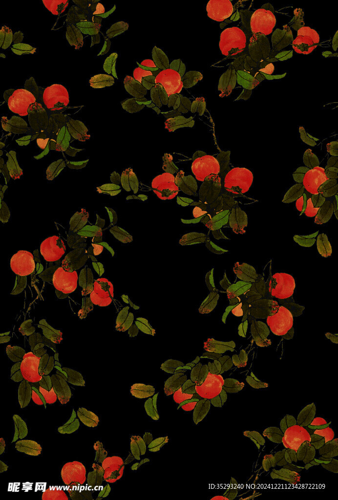 橘子 柿子 叶子 