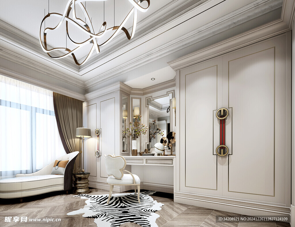 北美欧式卧室空间设计现代田园风