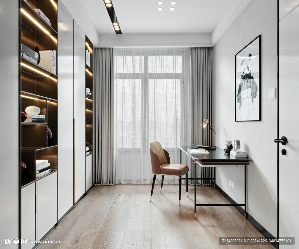 小空间次卧室室内北欧现代简约风