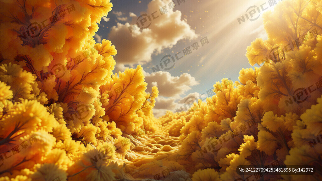 梦幻黄橙色背景 超高清