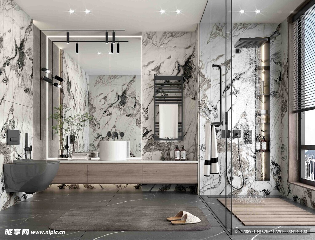 卫生间厕所洗手台盆卫浴家居装修