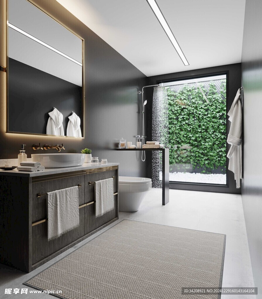 卫生间厕所洗手台盆卫浴家居装修