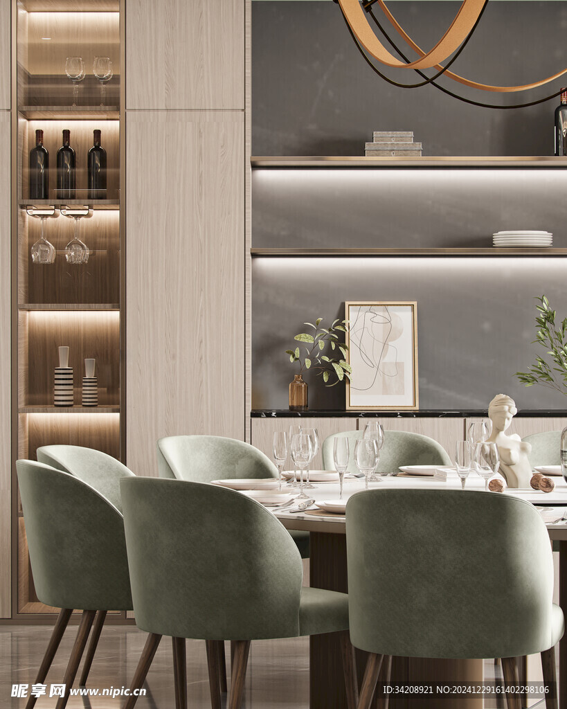 家居客厅卧装修柜子现代简约设计