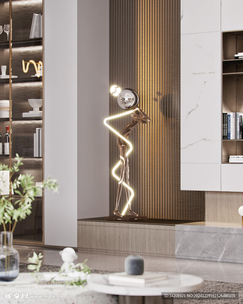 家居客厅卧装修柜子现代简约设计