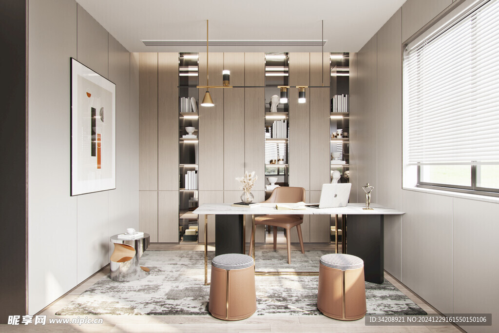 家居客厅卧装修柜子现代简约设计