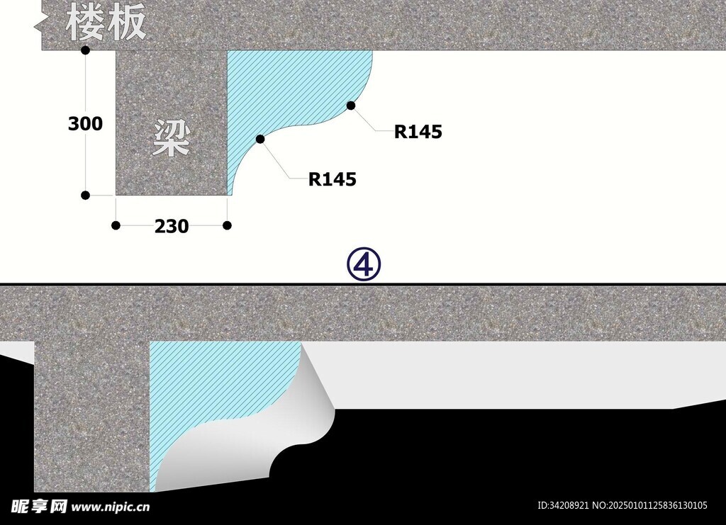 曲弧手法弱化家具装修天花板设计