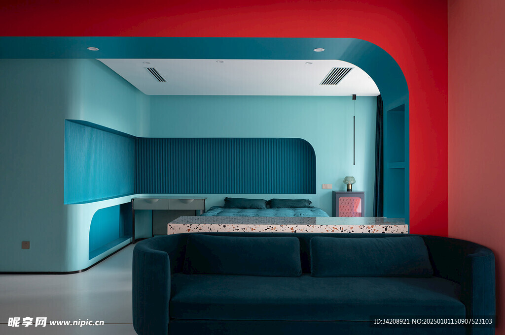 现代客厅卧室高饱和风家居装饰品