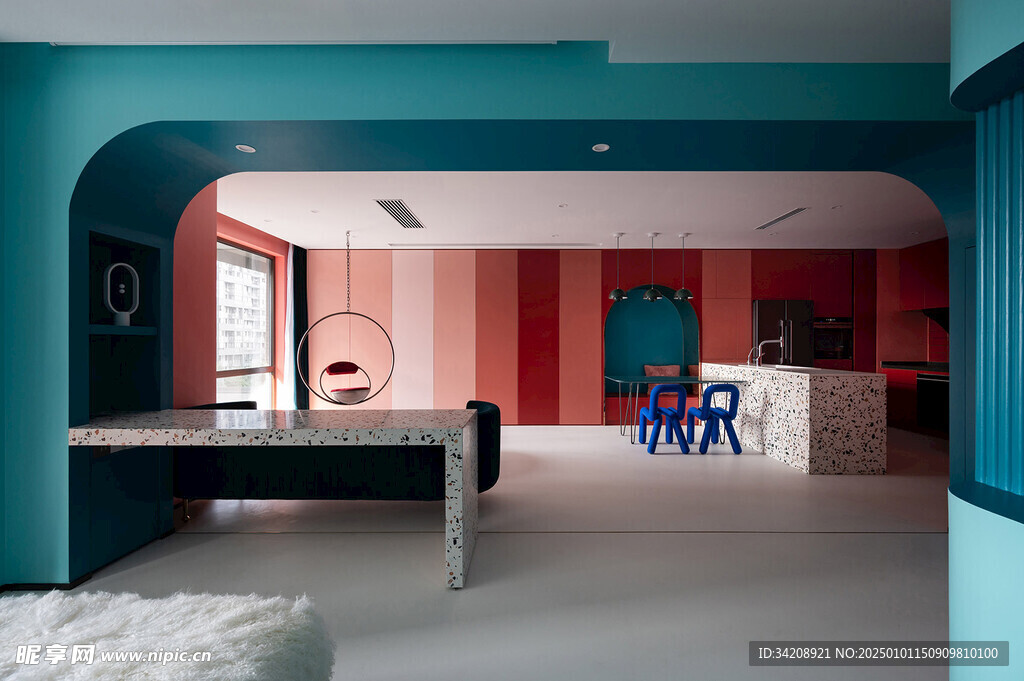 现代客厅卧室高饱和风家居装饰品