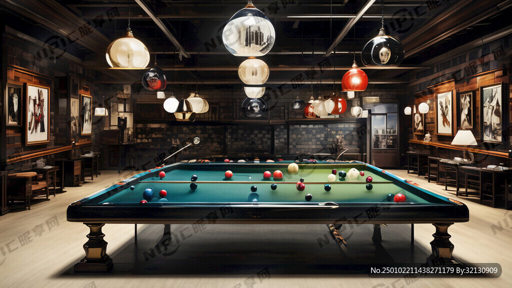 乔氏台球装饰画