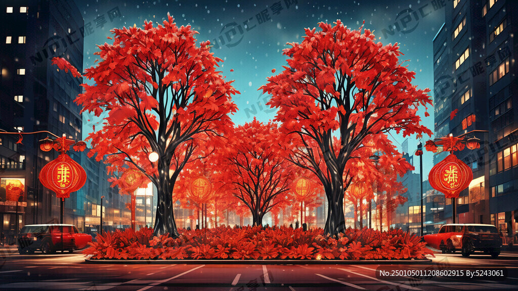 春节街道树木亮化报价封面