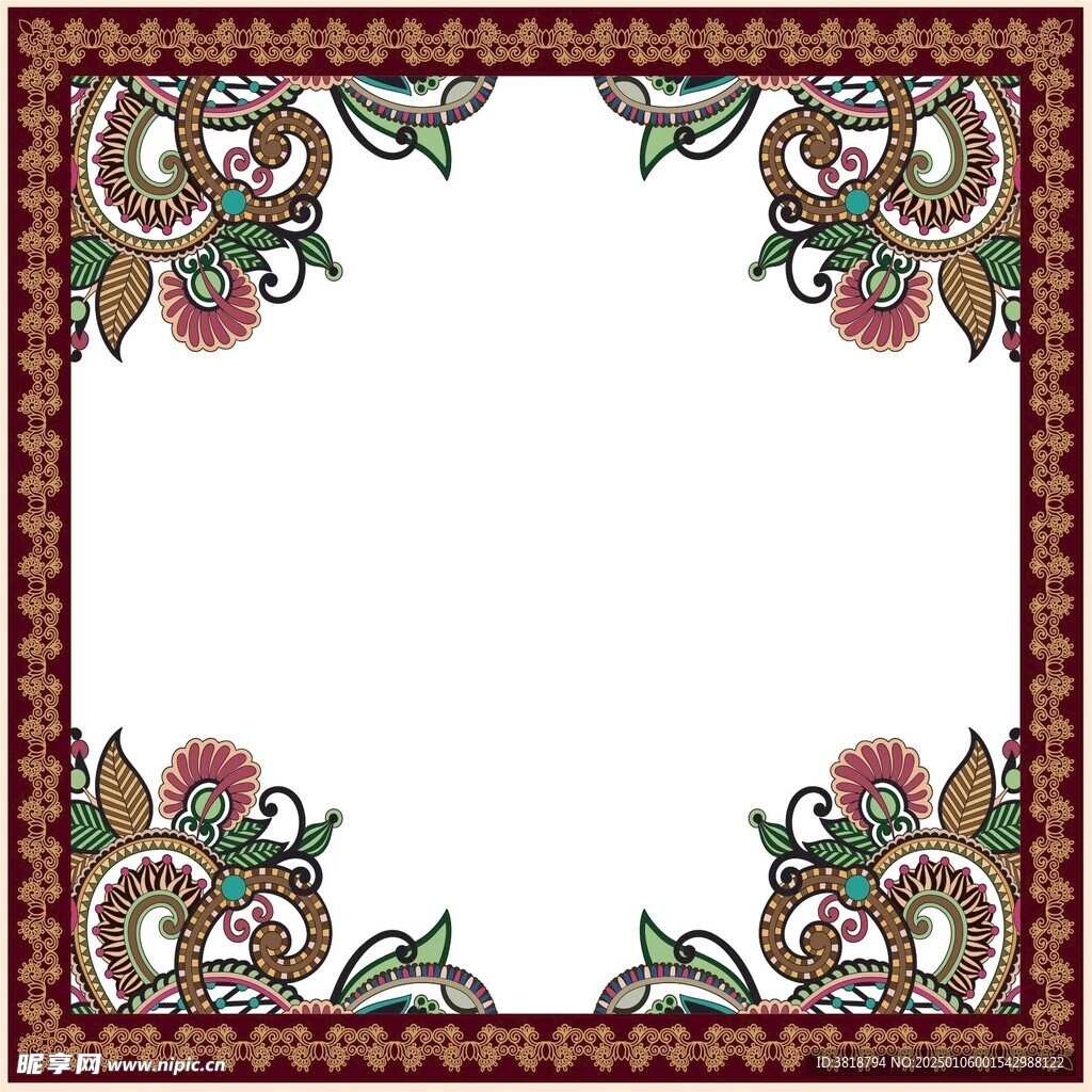 欧式花纹 装饰花纹 背景  底