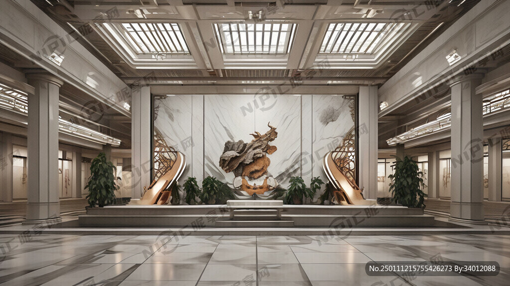 阳谷东站高铁站候车大厅室内设计