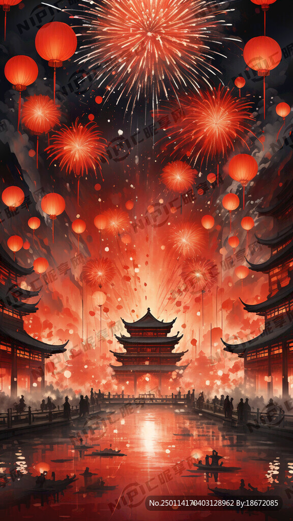 大场景 新年氛围 春节 中国