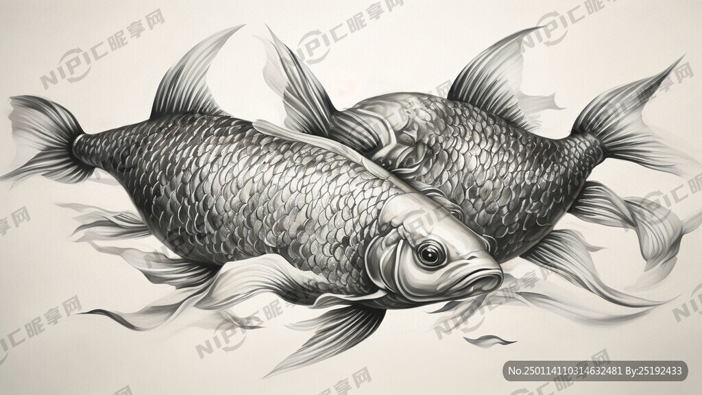 不锈钢材质的三条鲤鱼 有流线感