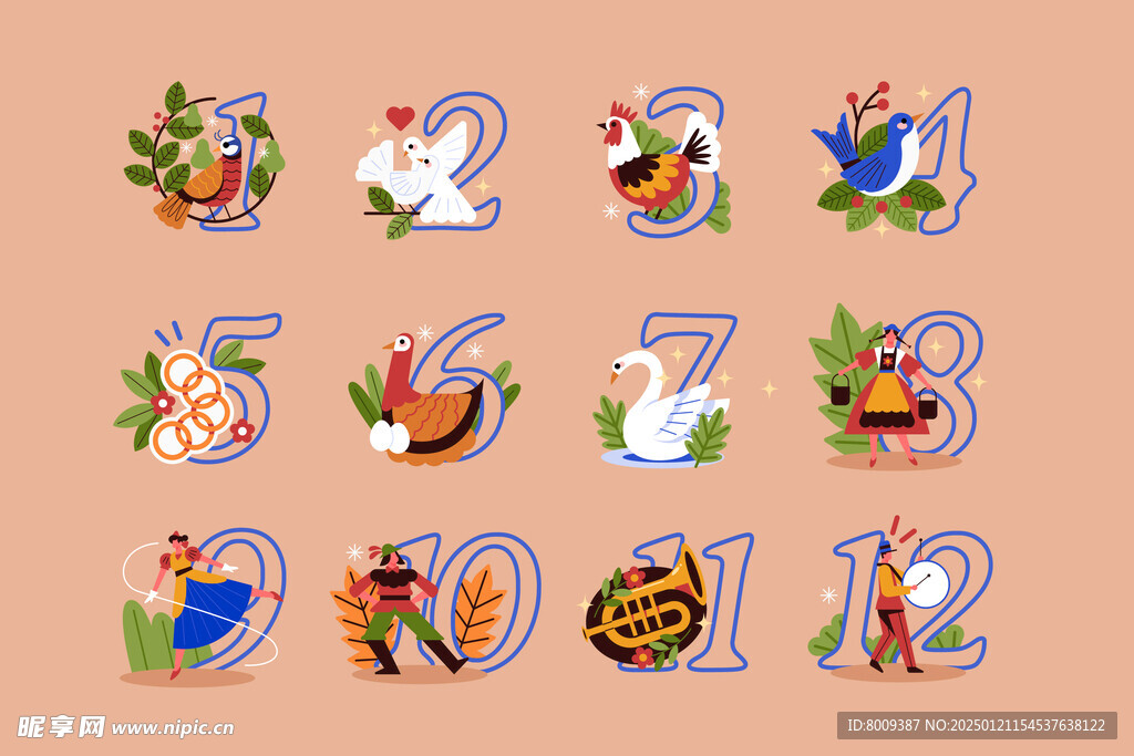 扁平风数字插画