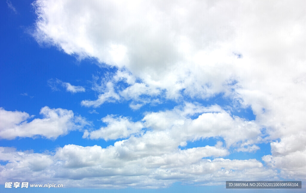 蓝天白云照片   仰拍蓝天白云