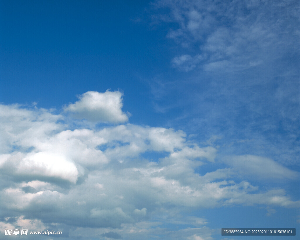 蓝天白云照片   
