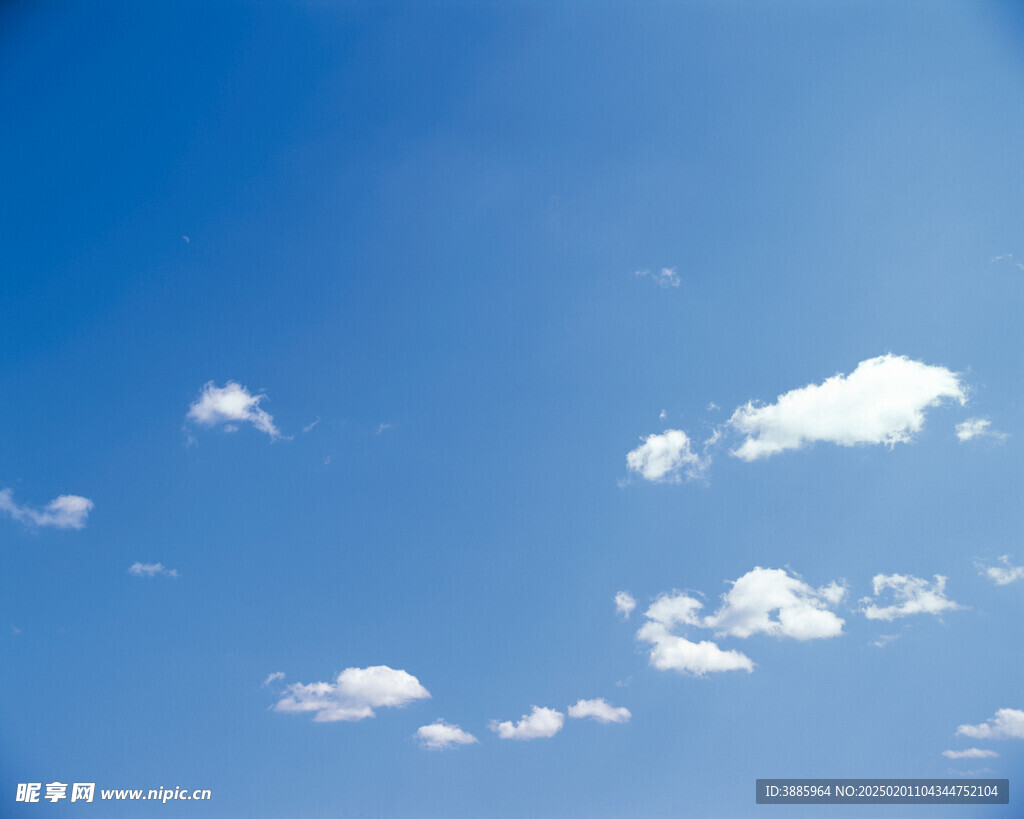 蓝天白云照片   