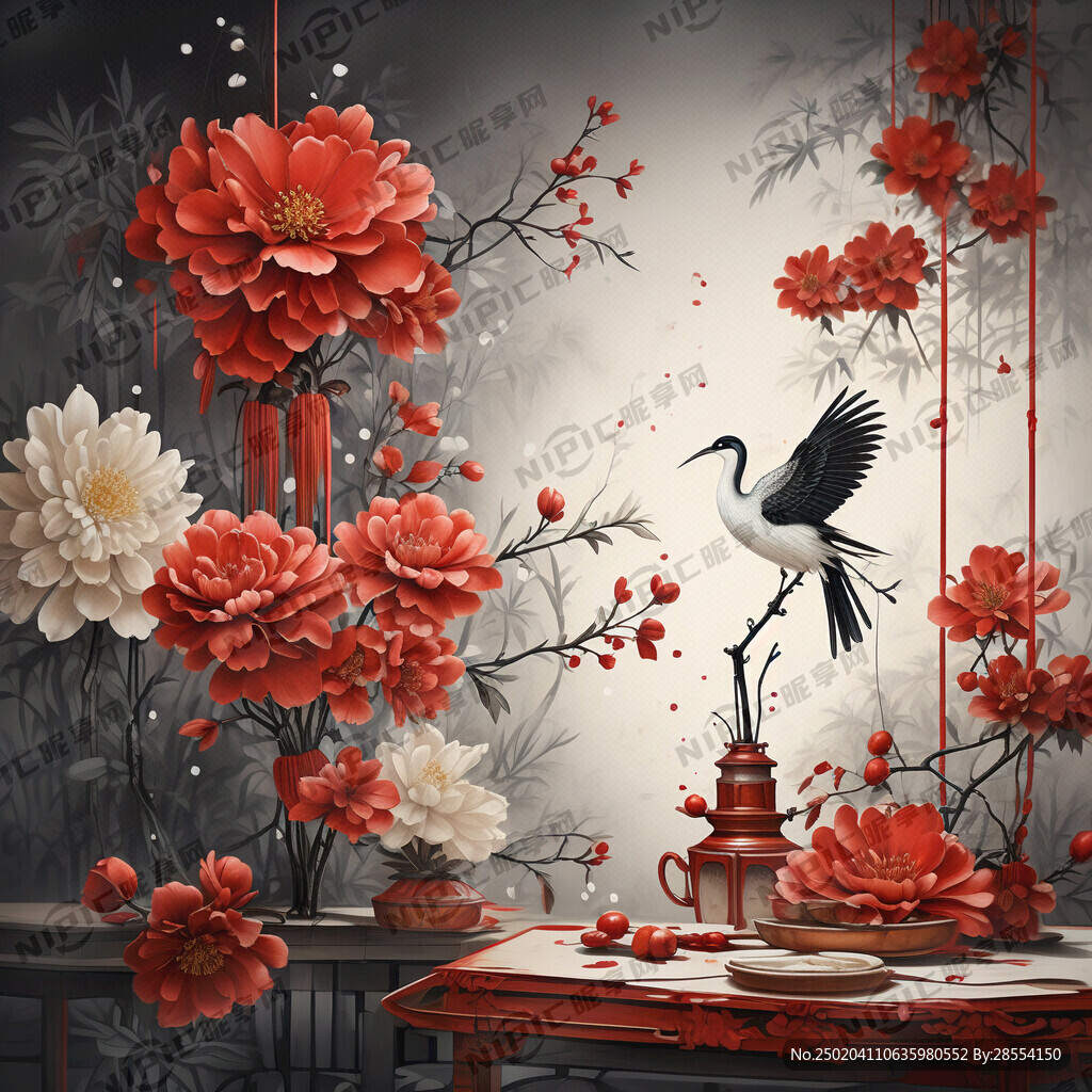 元宵节 中国 红色 喜庆