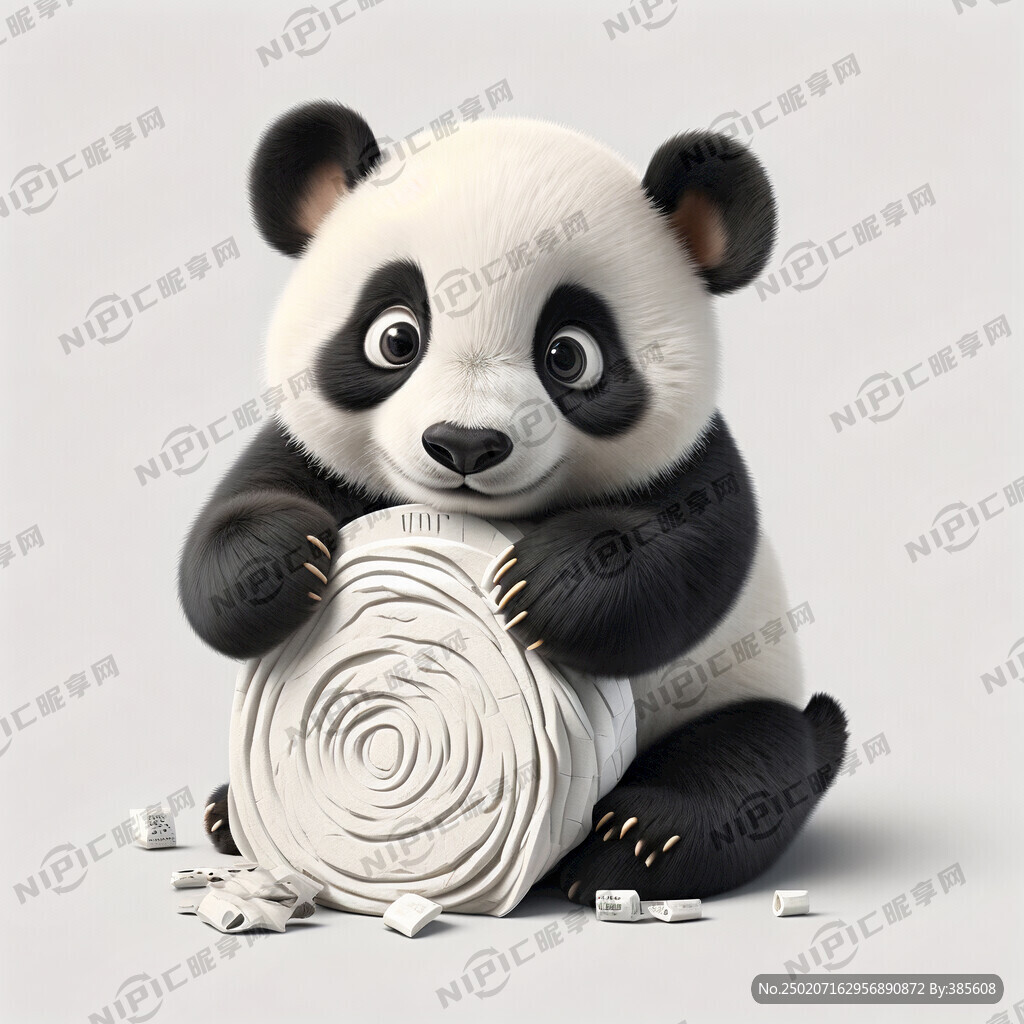 卡通可爱大熊猫宝宝 超级萌