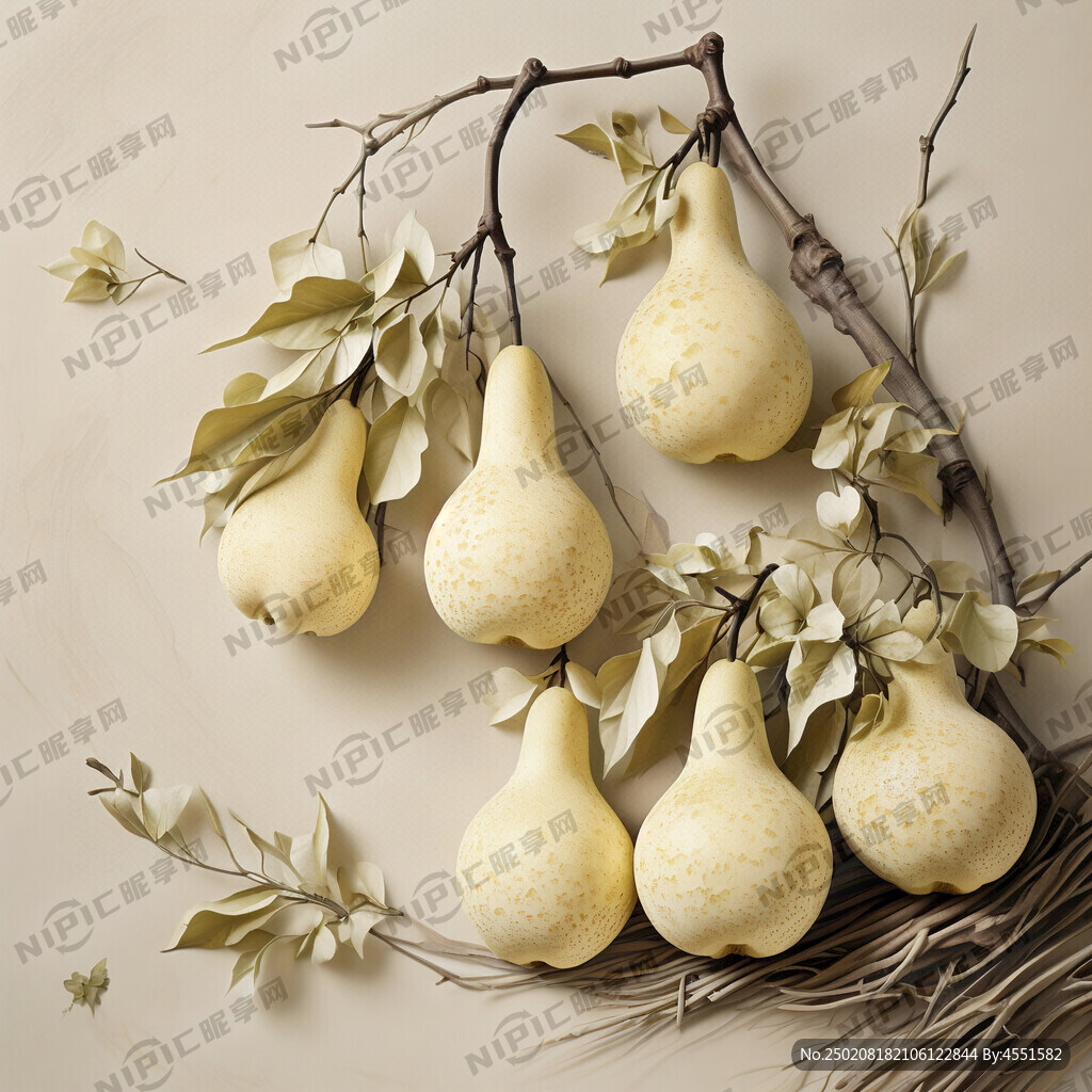 香水梨剪纸生成