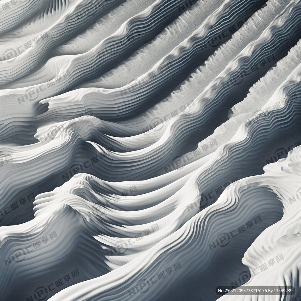 白色波纹立体背景