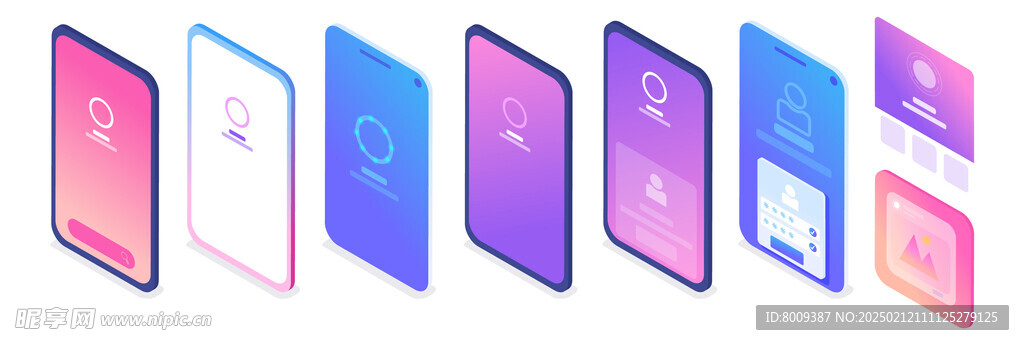 手机界面等距效果