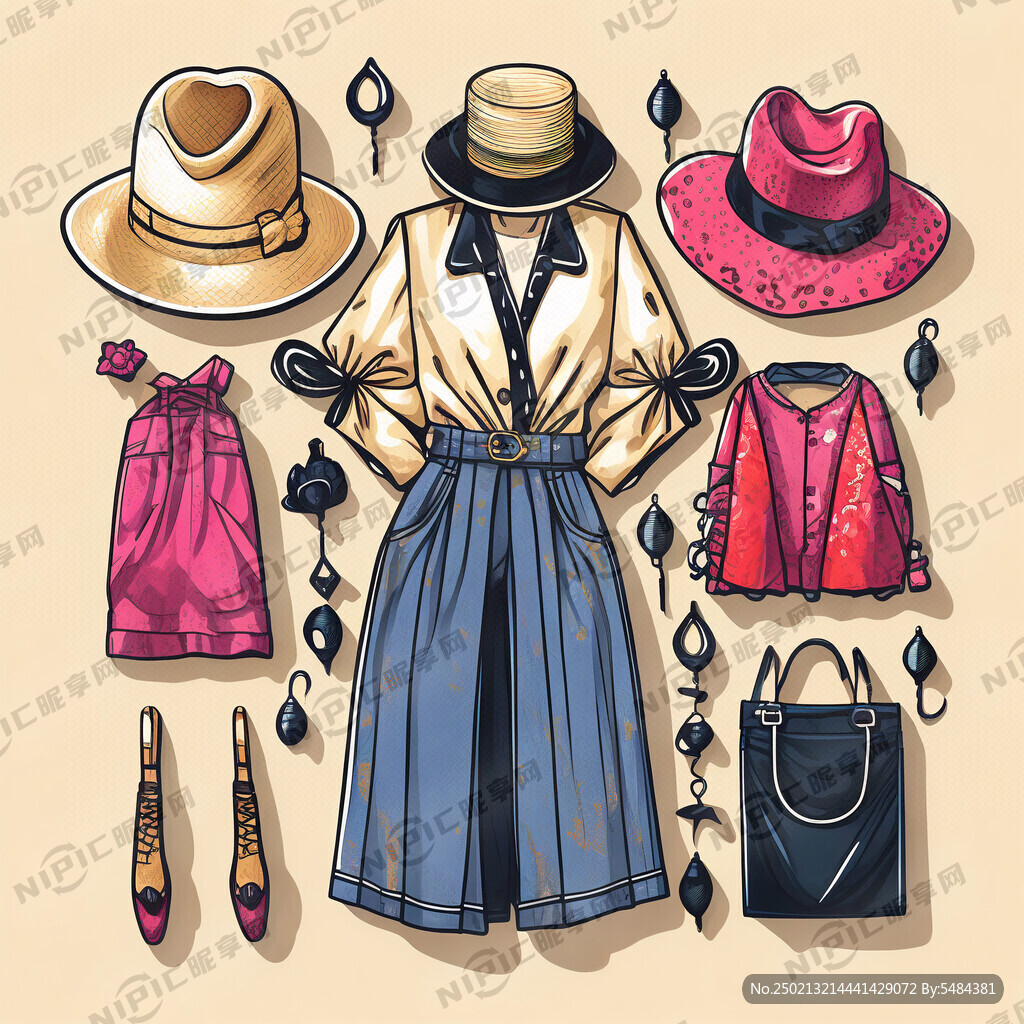 时尚一点女装矢量图 招牌图标