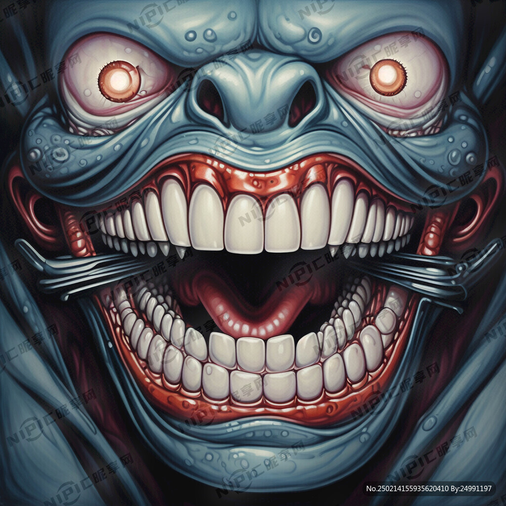 双排牙齿 超现实主义 黑暗奇幻