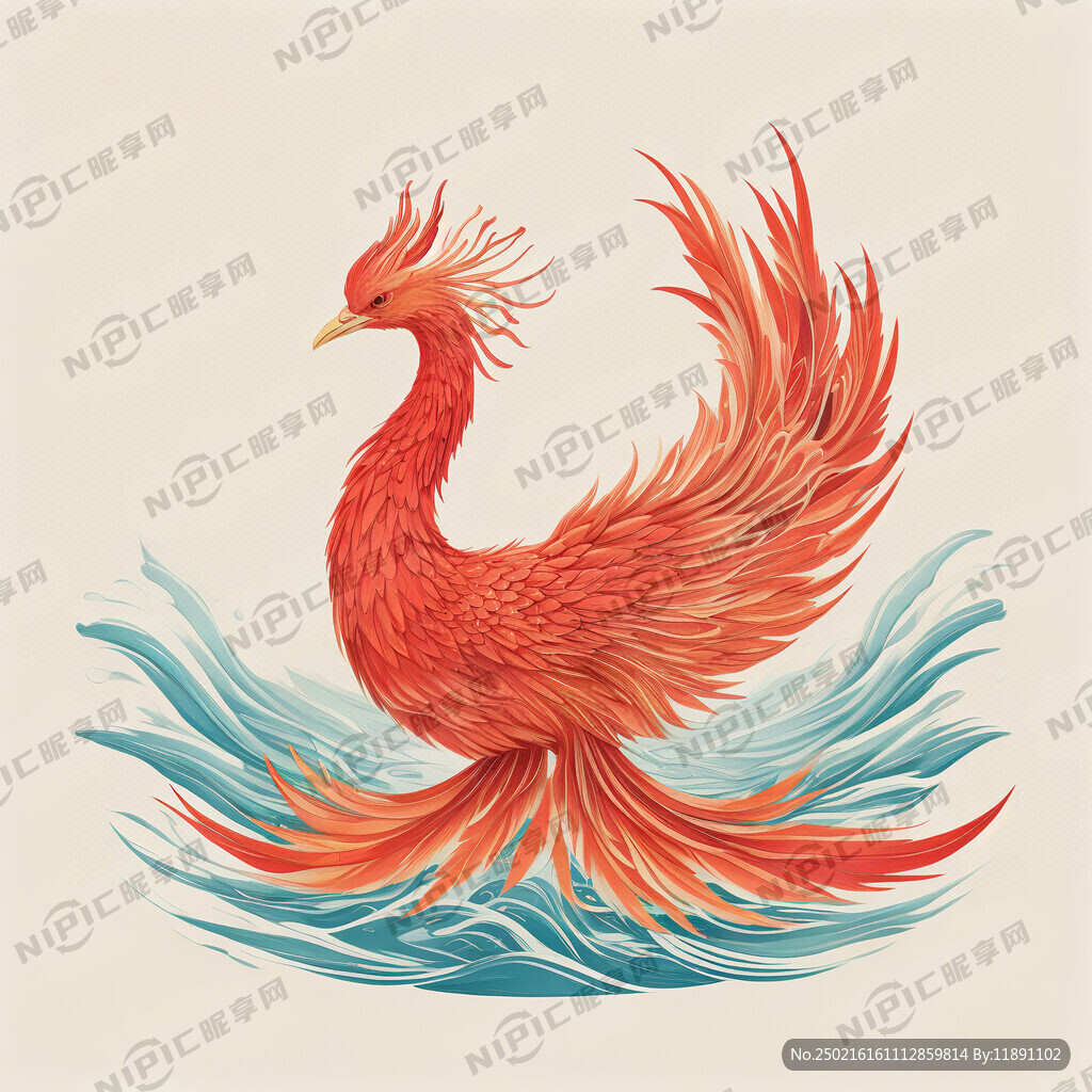 宋代极简美学 凤凰底纹