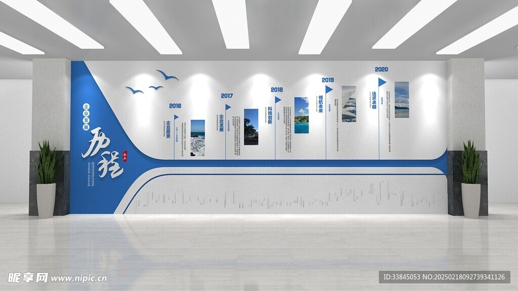 企业发展历程文化墙