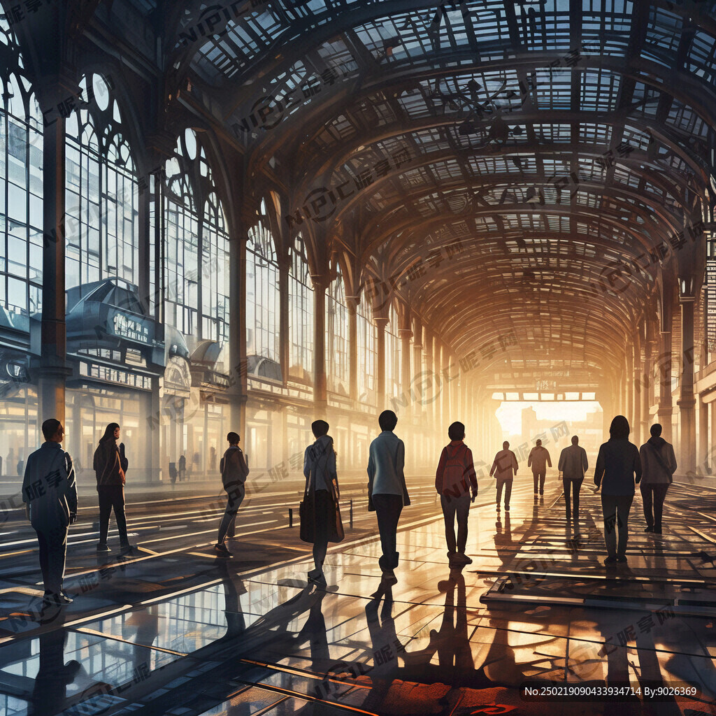 运动健康 城市漫步 火车站