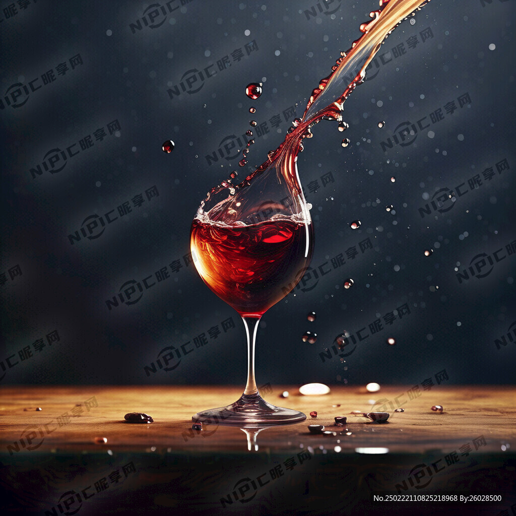 数字17 红酒 水滴