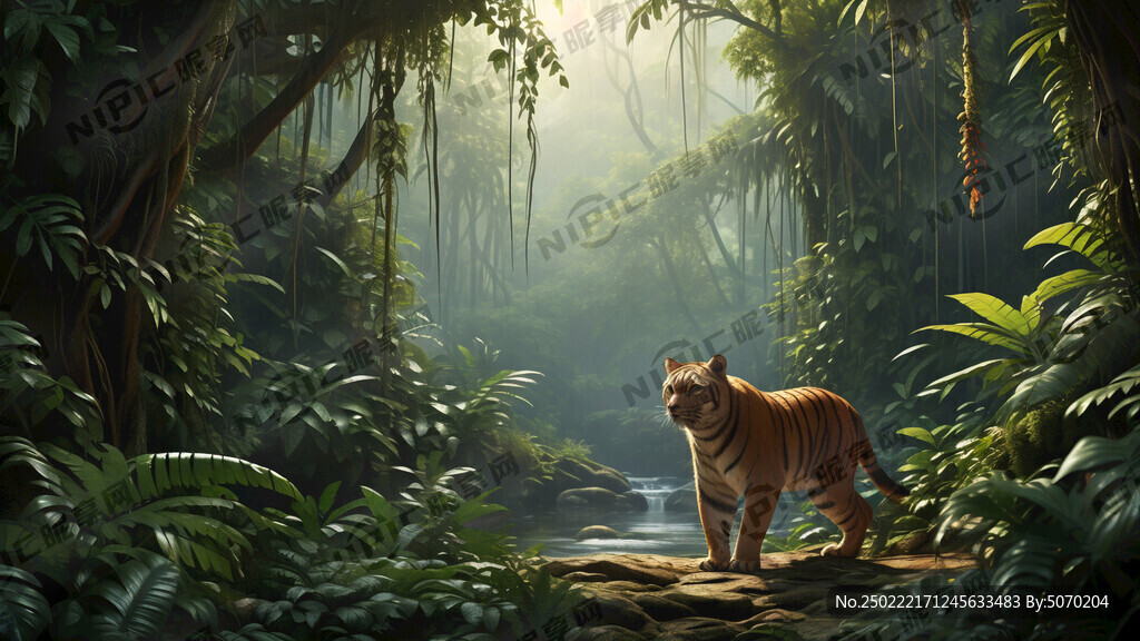 丛林 老虎 壁纸 真实