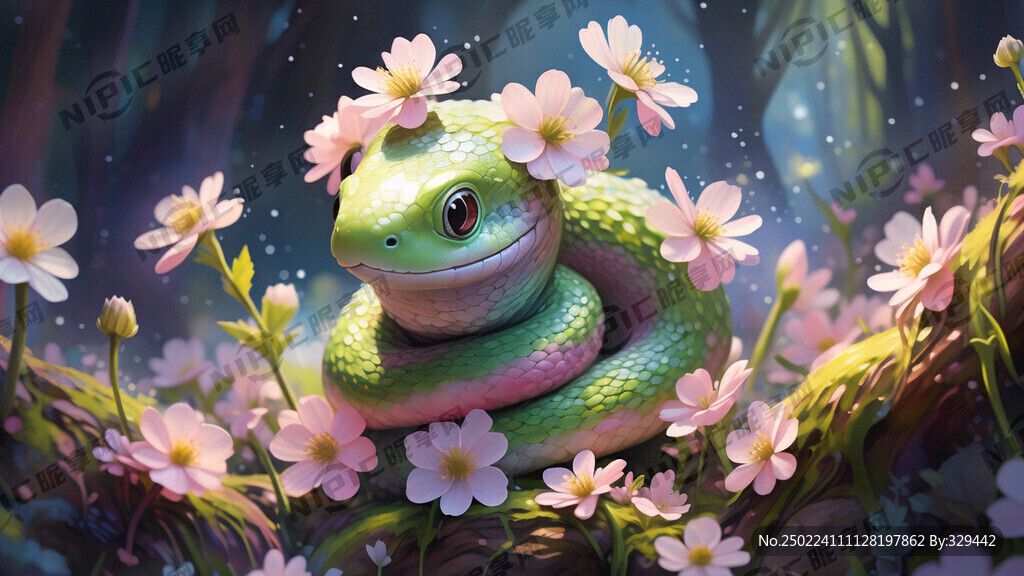 圆滚滚的盟版小花蛇 马卡龙色系