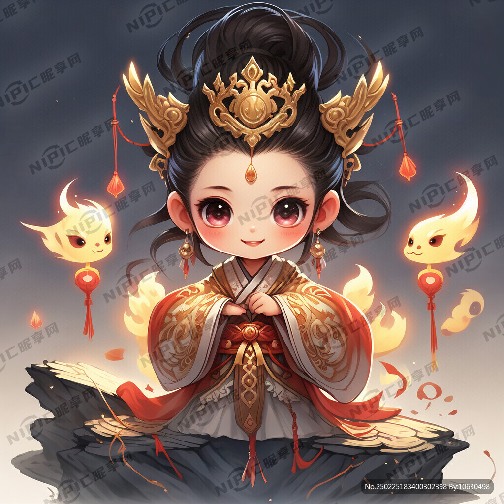 设计一个可爱版的封神榜形象