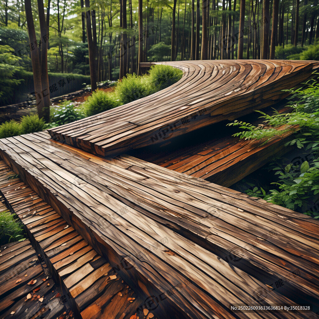 防腐木室外背景